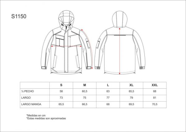 PARKA IMPERMEABLE ACOLCHADA WORKTEAM S1150